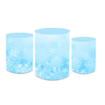 Trio Capas de Cilindros Sublimados Decorativo Tema Frozen Elsa Filme Infantil Decoração Festa