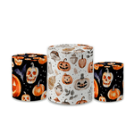 Trio Capas de Cilindros Sublimados Decorativo Tema Halloween Decoração Dia das Bruxas