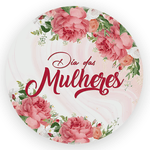 Capa Painel Redondo 1,5x1,5 de Festa Veste Fácil Sublimados Malha New Tema Exclusivo Dia das Mulheres Data Especial Decoração