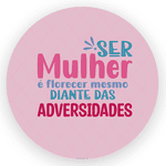 Capa Painel Redondo 1,5x1,5 de Festa Veste Fácil Sublimados Malha New Tema Exclusivo Dia das Mulheres Data Especial Decoração