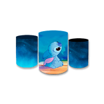 Trio Capas de Cilindros Sublimados Decorativo Tema Lilo e Stitch Decoração Festa Infantil