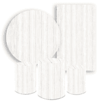 Kit Casadinho Capa Painel Redondo + Retangular + Trio Capas de Cilindro Tema Madeira 3D Decoração Ripa