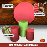 Trio Capas de Cilindros Sublimados Decorativo Tema Infantil Menina 15 Anos Decoração Aniversário