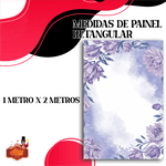 Capa Painel Retangular 1,0x2,0mts Decorativo Tema Jardim Encantado Decoração Festa