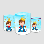 Trio Capas de Cilindros Sublimados Decorativo Tema Infantil Pequeno Principe Desenho Decoração