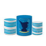 Trio Capas de Cilindros Sublimados Decorativo Tema Peter Pan Decoração Festa