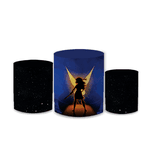 Trio Capas de Cilindros Sublimados Decorativo Tema Peter Pan Decoração Festa