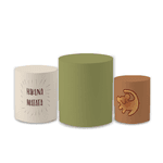 Trio Capas de Cilindros Sublimados Decorativo Tema Rei Leão Decoração Festa Infantil
