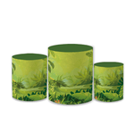 Trio Capas de Cilindros Sublimados Decorativo Tema Safari Decoração Festa Infantil