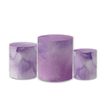 Trio Capas de Cilindros Sublimados Decorativo Tema Santa Rita Decoração Religiosa