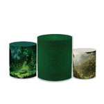 Trio Capas de Cilindros Sublimados Decorativo Tema Tarzan Decoração Festa Infantil