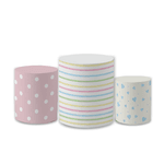Trio Capas de Cilindros Sublimados Decorativo Tema Turma do Mickey Decoração Infantil