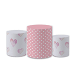 Trio Capas de Cilindros Sublimados Decorativo Tema Ursinha Baloeira Decoração Festa Infantil