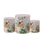 Trio Capas de Cilindros Sublimados Decorativo Tema Ursinhos Cute Menino Menina Decoração Infantil Festa