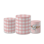 Trio Capas de Cilindros Sublimados Decorativo Tema Ursinhos Cute Menino Menina Decoração Infantil Festa