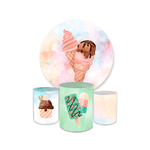 Kit Capa Painel + Trio Cilindros Sorvetinho e Picolé