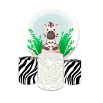 Kit Capa Painel + Trio Cilindros Zebra Baby