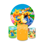 Kit Capa Painel + Trio Cilindro Urso Pooh Turma