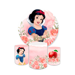 Kit Capa Painel + Trio Cilindros Branca De Neve Rosa