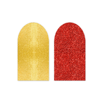 Capa Painel Romano Dupla Face Glitter Dourado e Vermelho