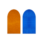 Capa Painel Romano Dupla Face Glitter Laranja e Azul
