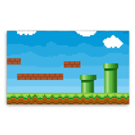 Painel Gigante Para Decoração 5 x 3 Mario 03