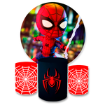 Kit Capa Painel + Trio Cilindro Aranha Baby Vermelho