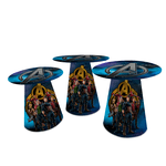 Kit Trio Capa Mesa Cone Sublimado Vigadores