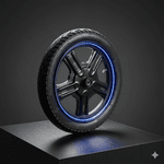 Pneu 16" x 2.50 (12-2.50 | 62-305) Tubeless e-letric CINBORG Cor: Preto