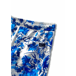 SHORTS CONFORT FLORAL AZUL