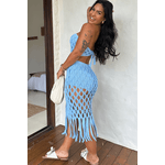 Conjunto Aurora Malha Azul Bebe