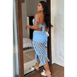 Conjunto Aurora Malha Azul Bebe