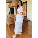 Vestido Tricô Branco Maya