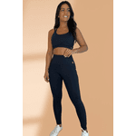 Conjunto Fitness Calça Preto 025