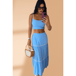 Conjunto Azul Viscose