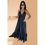Vestido Seda Preto