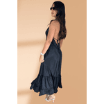 Vestido Seda Preto