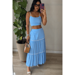 Conjunto Azul Viscose
