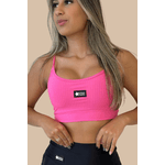 Top Fitness Canelado Rosa