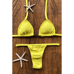 Biquíni Marquinha de Fita Amarelo Textura