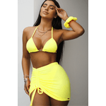 Kit Saia + Biquíni Amarelo Sierra 