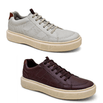 2 Pares Sapatênis Thomaz Off e Café