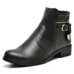 Coturno Preto Fivela Gold