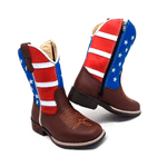 TEXANA INFANTIL ESTADOS UNIDOS EM COURO