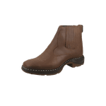 Botina Vira Francesa - Solado Jump Crazy Horse Capuccino c/ Florão