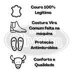 Botinas Oliveira Vira Comum Bico Redondo Nobuk Castor