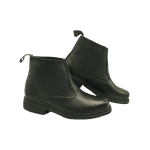 Botina Oliveira vira comum bico quadrado - Preto 