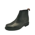 Botina Oliveira vira comum bico quadrado - Preto 