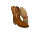 Bota Oliveira Vira Francesa Bico Redondo Castor Nobuk Sem Florão