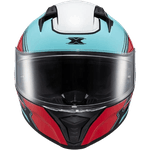 Capacete Texx Raptor Hornet Azul Vermelho Branco